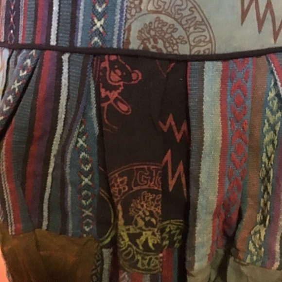 ONLY ONE Teal Grateful Dead Patchwork Bag - Picture 4 of 7